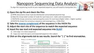 Nanopore sequencing  sample prep and analysis [upl. by Sashenka152]