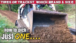 Skid Steer How to pick the best brand the right size amp choose between Tires or Tracks [upl. by Hilde]