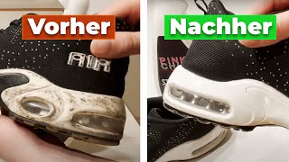 Schuhe richtig waschen ✅  Turnschuhe reinigen putzen amp sauber machen [upl. by Ajani]