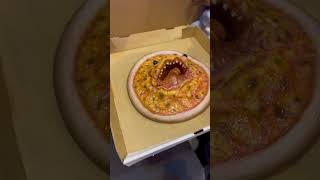 One bite pizza review Monster Score Transworld daveportnoy onebite pizza italian halloween [upl. by Akerdnahs]