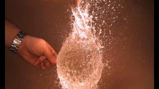 Olympus High Speed Camera 2000fps Filming a Water Balloon Burst [upl. by Lecroy]