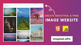 Image gallary website  unsplash api javascript 2 [upl. by Buckingham]