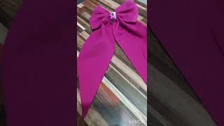 Making bow 🎀 scrunchies shortvideo explore emesworld bow bowmaking hairaccessories short [upl. by Petrine]