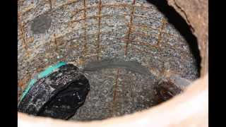 Restoring a corroded manhole using APM Permacast centrifugally cast reliner [upl. by Nollahs]