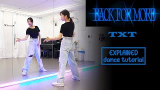 TXT 투모로우바이투게더 Anitta ‘Back for More Dance Tutorial  EXPLAINED  Mirrored [upl. by Airbma]