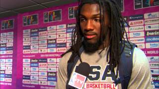 Kenneth Faried Talks About The Win vs Mexico [upl. by Ecerehs740]