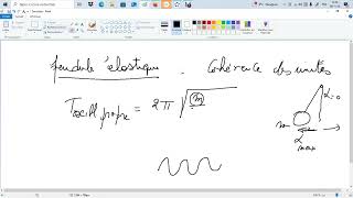 Fréquence propre dun pendule simple et dun pendule élastique [upl. by Noeled]