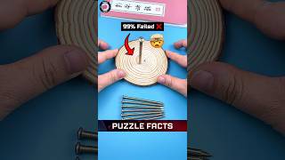 How to solve Balancing Nails puzzle  Puzzle Facts  Hand craft ideas puzzle shorts ytshort [upl. by Norel452]