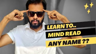 Mind Reading Any Name Without pen and paper   Mind reading magic tricks  Learn Magic Hindi [upl. by Sherlocke]