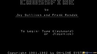 Crossfire gameplay PC Game 1982 [upl. by Suirrad478]