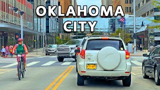 Oklahoma City 4K  Driving in Downtown Oklahoma City Oklahoma USA 🇺🇸 [upl. by Fattal772]