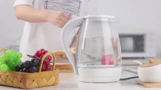 Electric Tea Kettle  CACHOO 17L Borosilicate Glass Electric Kettle with [upl. by Plunkett]