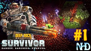 Lets Play Deep Rock Galactic Survivor Main Mission Hollow Bough  Gunner 1 [upl. by Avilla]