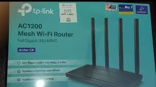 TPLink Archer C6 V40 AC1200 Mbps Gigabit DualBand WiFi RouterPart1 [upl. by Gable]