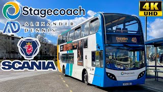 Stagecoach 31 Dunfermline to Glenrothes via Halbeath amp Cowdenbeath ADL Enviro400 Scania N230UD [upl. by Anasiul791]