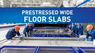 WECKENMANN  Prestressed wide floor slabs [upl. by Nylrehc]