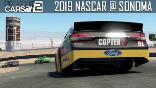 2019 NASCAR  Testing The New Sonoma Layout  Project CARS 2 [upl. by Kciredes129]