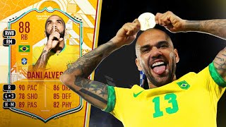 WOW He’s INSANE 😍 88 World Cup Stories Dani Alves Player Review FIFA 23 Ultimate Team [upl. by Ogden]