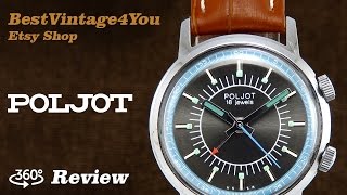 Handson video Review of Poljot Signal Extremely Rare Soviet Alarm Watch From 70s [upl. by Avehsile]