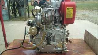 Turbo and Oil Flow Testing on TurboDiesel 10hp Single Cylinder Engine [upl. by Ardeha]