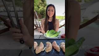 Chicken Caesar Lettuce Wraps for a quick Lunch  MyHealthyDish [upl. by Kovacev]