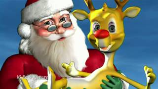 Rudolph the Red Nosed Reindeer Song with Lyrics  Christmas Carol songs 3D Cartoon Animation [upl. by Ttiwed]