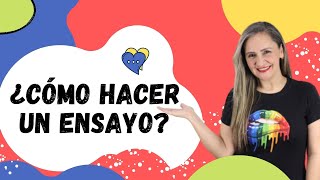 CÓMO HACER UN ENSAYO EN 3 PASOS ✅ ¡más fácil que nunca 😎 edutuber [upl. by Louth95]