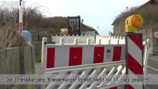 Strandübergang quotBrandenburger Strandquot gesperrt [upl. by Johen]