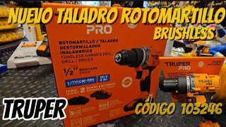 Nuevo taladro rotomartillo brushless código 103246 TRUPER [upl. by Hcirteid]