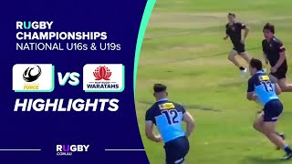 U16s Western Force v Waratahs Highlights  National Rugby Championship Round 5 [upl. by Srednas]