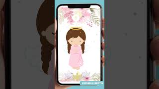 👼📲Crea INVITACIONES ANIMADAS BAUTIZO para enviar por WhatsApp 🤩🆓EDITABLE GRATIS [upl. by Barlow718]