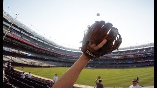 Catching baseballs with a GoPro at Yankee Stadium [upl. by Hitt]