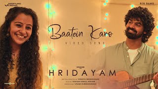 Baatein Karo Video Song  Hridayam  Pranav  Darshana  Vineeth  Hesham  Visakh  Merryland [upl. by Michigan]