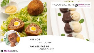 HUEVOS Escoceses 🥚🧆 PALMERITAS de chocolate 🍫 ¡QUE RICO 🤤 Cocina Abierta de Karlos Arguiñano [upl. by Haraj]