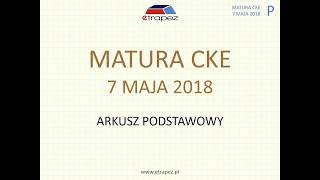 Matura z matematyki MAJ 2018  poziom podstawowy [upl. by Rriocard]