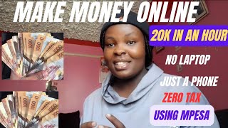 BEST WAYS TO MAKE MONEY ONLINE in KENYA ampPAYS VIA MPESA 20k per hour kenya nairobi [upl. by Krall]