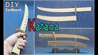 How to make Cardboard Katana [upl. by Elleuqar]