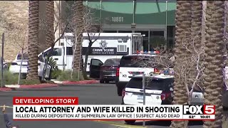 Las Vegas attorney and wife killed in shooting [upl. by Ybanrab]