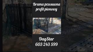 Brama przesuwna profil pionowy [upl. by Llerrehs]