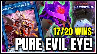 17 OUT OF 20 WINS PURE BREED EVIL EYE YuGiOh Master Duel [upl. by Attah580]