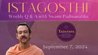 ISTAGOSTHI Questions and Answers with Swami Padmanabha [upl. by Benedicto]