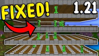 I FIXED the CREEPER FARM In Minecraft Bedrock 121 [upl. by Nelrah]