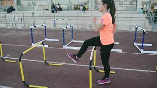 TECNICA DE VALLAS ATLETISMO INICIACION [upl. by Hopkins]