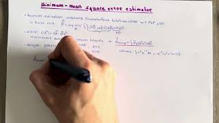 MinimumMean Squared Error Estimator MMSE  Schätztheorie [upl. by Apollus]