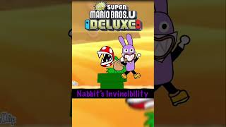 Nabbit really is like this in New Super Mario Bros U Deluxe 💀supermario mario shorts [upl. by Ahsimit]