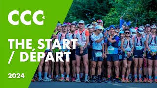 🟩 CCC  Départ  Start HOKA UTMB MontBlanc 2024 [upl. by Lefkowitz]