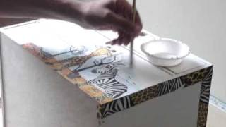 Decoupage  Decoupage tutorial with Paper Napkins  Part 2 [upl. by Rector]