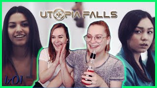 Utopia Falls Season 1 Episode 1 quotThe World Is Yoursquot REACTION Series Premiere [upl. by Oicneserc]