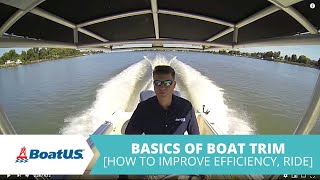 How To Trim Your Boat Basics Of Boat Trim  BoatUS [upl. by Jac]