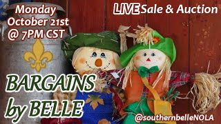 Sale Auction  BARGAINS BY BELLE  Come shop chat amp bid from the comfort of home [upl. by Odlabu619]